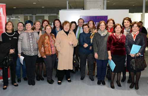 Inauguración de la Exposición "Mujeres en la Universidad de Murcia: Presencia, visibilidad y participación". Hall Biblioteca General Campus Espinardo