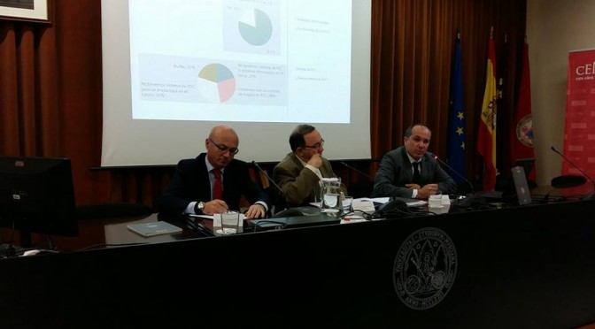 Presentación "“Evolución de la implantación de la Responsabilidad Social Corporativa en las empresas de la Región de Murcia 2011-2015”