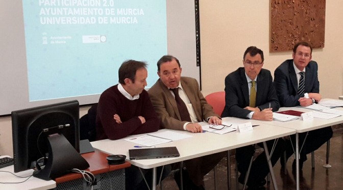 Reunión de la UMU y el Ayuntamiento de Murcia para el desarrollo de un proyecto tecnológico de participación ciudadana