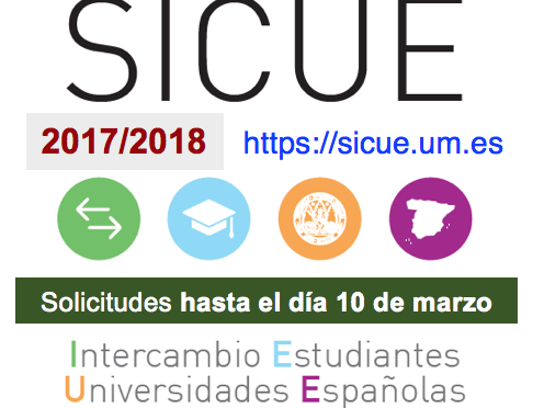Abierto el plazo de la convocatoria de intercambio entre universidades españolas