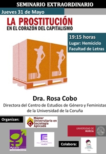 31 mayo prostitución Conferencia Rosa Cobo