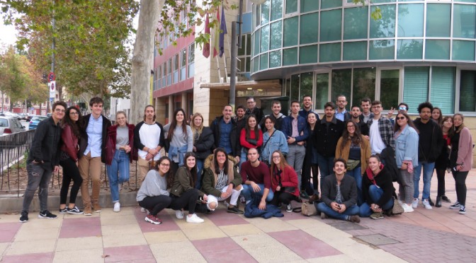 Estudiantes de Publicidad y Comunicación Audiovisual de la Universidad de Murcia, en la Gloria