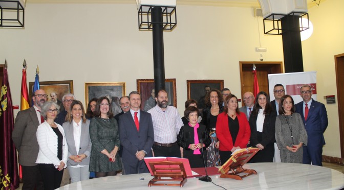 Docentes de la Universidad de Murcia toman posesión de sus cátedras y plazas de profesor titular