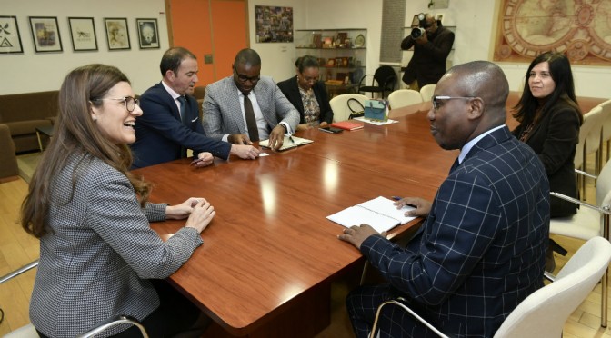 La Universidad de Murcia recibe al embajador de Haití en España para impulsar acuerdos de cooperación