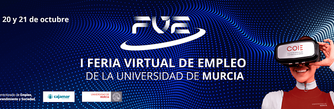 La Universidad de Murcia celebra los días 20 y 21 de octubre su I Feria Virtual de Empleo
