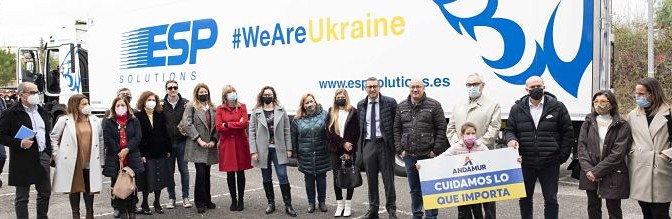 El camión solidario de la UMU viaja a la frontera de Ucrania con más de 24.000 kilos de material solidario