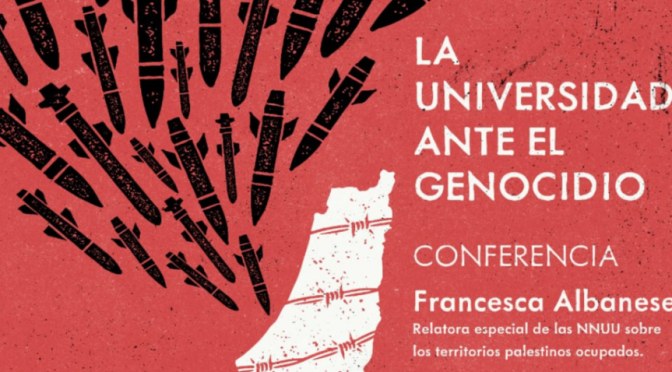 La Red Universitaria por Palestina organiza la conferencia “La Universidad ante el Genocidio” para 40 universidades españolas