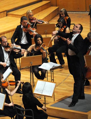 Imagen de una de las actuaciones del festival Internacional de Orquestas de Jóvenes.
